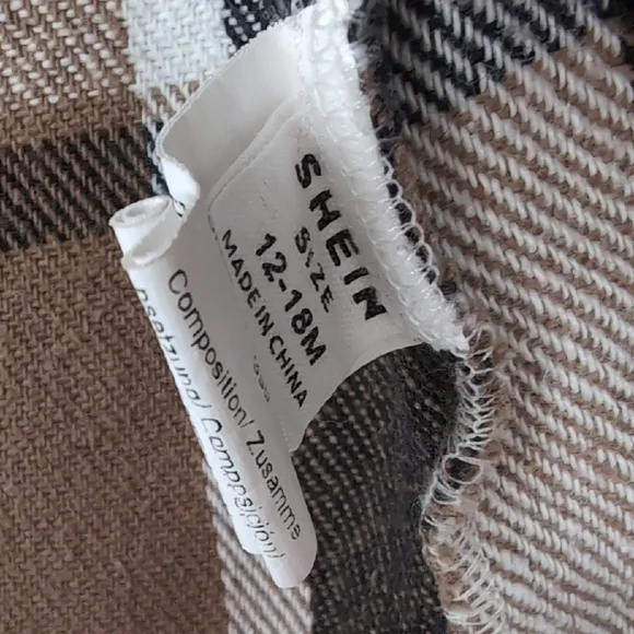 Plaid Button-Up Toddler Jacket - Picture 3 of 4